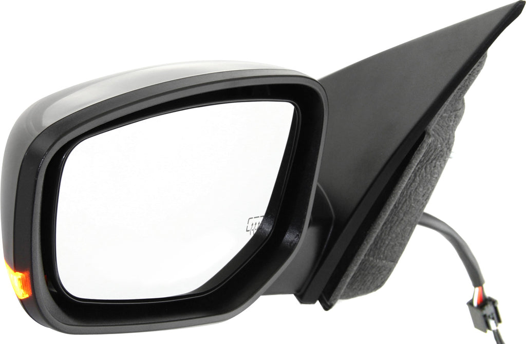 DART 13-15 MIRROR LH, Power, Manual Folding, Heated, Paintable, w/ Puddle and Signal Lights