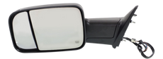 RAM 1500 P/U 12-13 TOWING MIRROR LH, Power, Manual Folding, Heated, Textured, w/ Puddle and Signal Lights