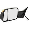 RAM FULL SIZE P/U 12-18 MIRROR LH, Towing, Power, Manual Folding, Heated, Textured, w/ Puddle and Signal Lights, w/o Memory, Includes 19-21 1500 Classic, w/ Temp Sensor