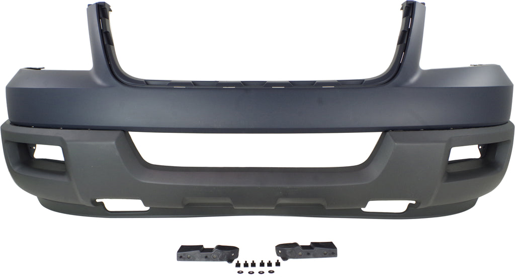 EXPEDITION 03-03 FRONT BUMPER COVER, Upper and Lower, Primed, Platinum, XLT Model, w/o Absorber