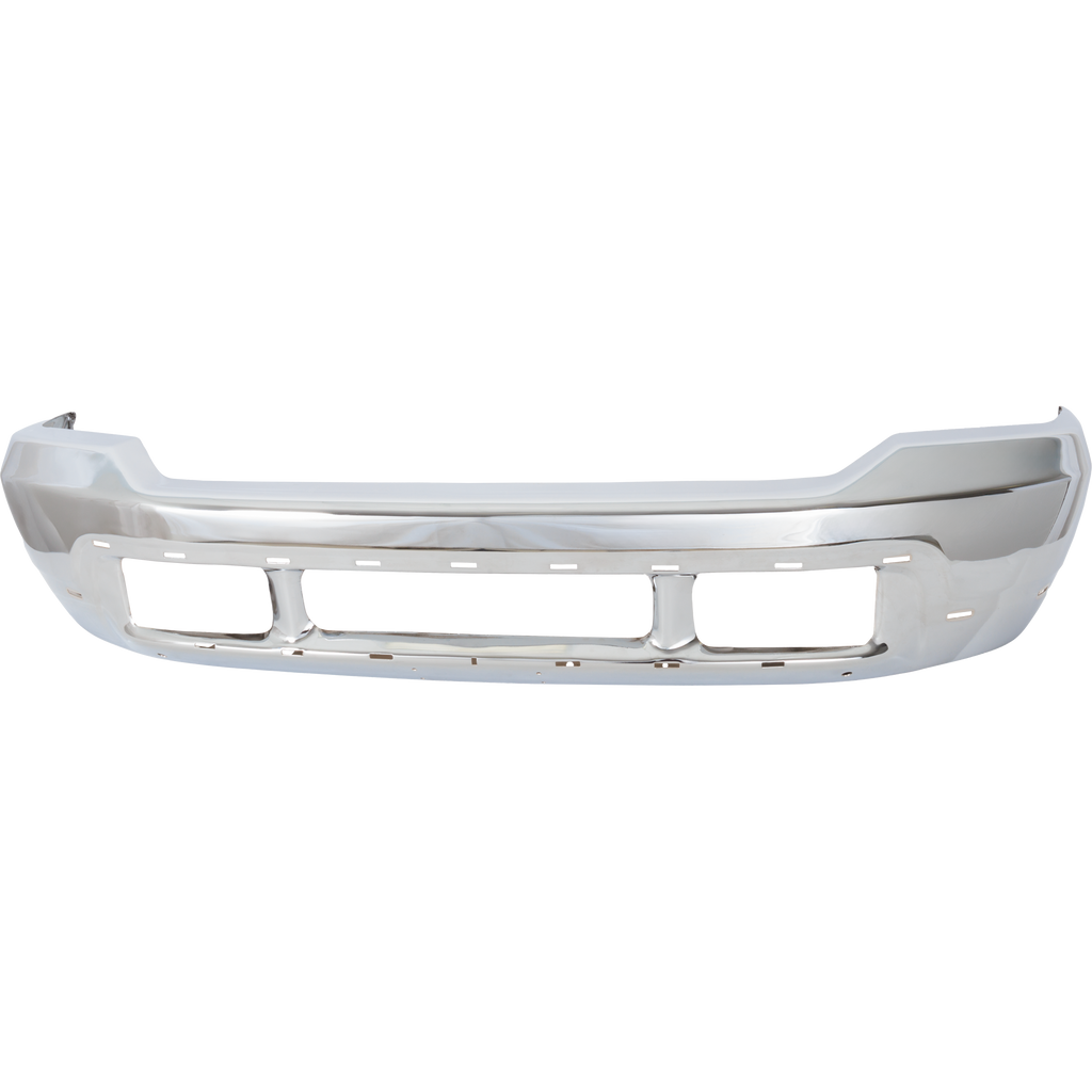 F-SERIES SUPER DUTY/EXCURSION 99-04 FRONT BUMPER, Chrome, w/ Holes for Lower Cover