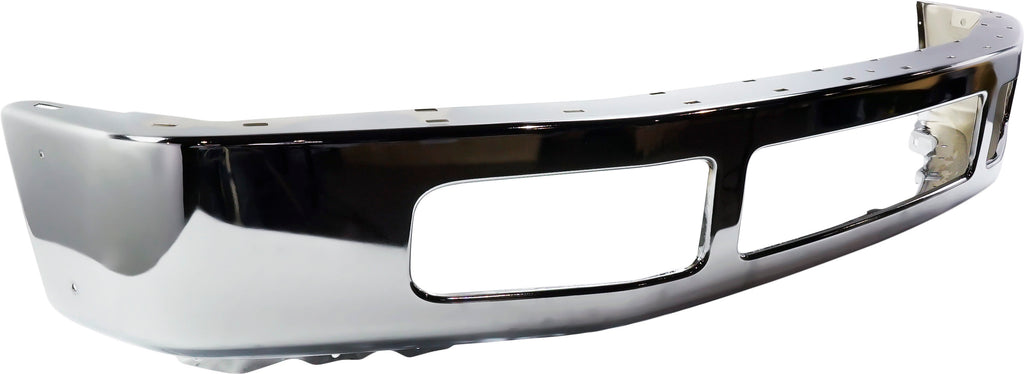 F-450 SUPER DUTY 08-10 FRONT BUMPER, Chrome, Steel, w/ Moulding Hole