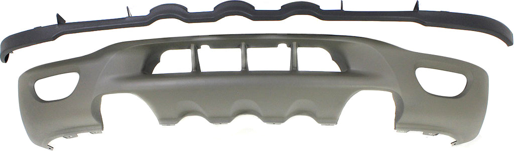 EXPEDITION 99-02/F-150 99-03 FRONT LOWER VALANCE, Panel, Plastic, Painted Beige, w/ Fog Light Holes and Tow Hook Holes