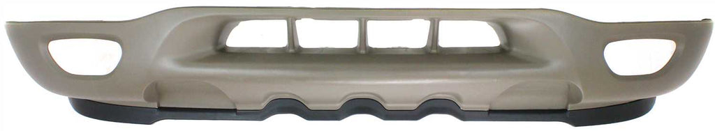 EXPEDITION 99-02/F-150 99-03 FRONT LOWER VALANCE, Panel, Plastic, Painted Beige, w/ Fog Light Holes, w/o Tow Hook Holes