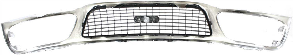 EXPEDITION 99-99 GRILLE, ABS Plastic, Chrome Shell/Painted Gray Insert, XLT Model