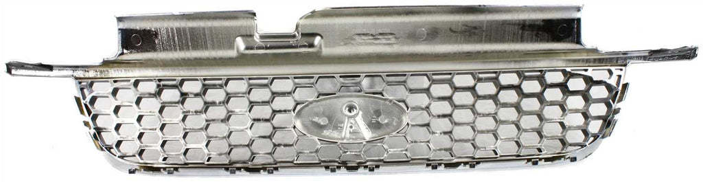 ESCAPE 01-04 GRILLE, Plastic, Black Shell and Insert, w/Chrome Molding, Limited/XLT Model