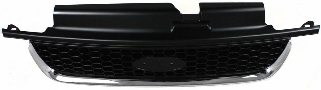 ESCAPE 01-04 GRILLE, Plastic, Black Shell and Insert, w/Chrome Molding, Limited/XLT Model