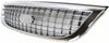 WINDSTAR 01-03 GRILLE, Plastic, Chrome Shell/Painted Black Insert, Exc Limited Model