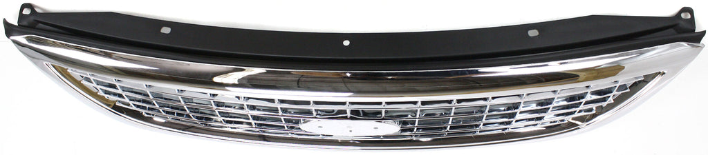 WINDSTAR 01-03 GRILLE, Plastic, Chrome Shell/Painted Black Insert, Exc Limited Model