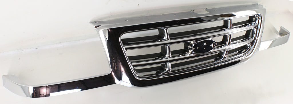 RANGER 01-03 GRILLE, Cross Bar Insert, Chrome Shell and Insert