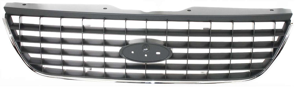 EXPLORER 02-05 GRILLE, Gray Shell and Insert, w/ Chr Molding, (Exc. Postal Model)