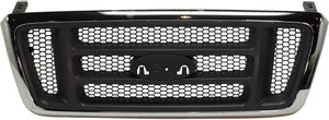 F-150 04-04 GRILLE, Horizontal Bar, Honeycomb Insert, Chrome Shell/Dark Gray Insert, XL Model