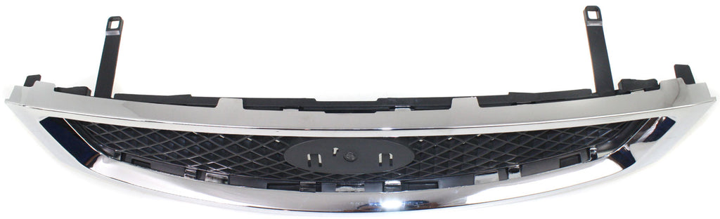 FOCUS 05-07 GRILLE, Chrome Shell/Painted Black Insert, w/o Appearance Pkg