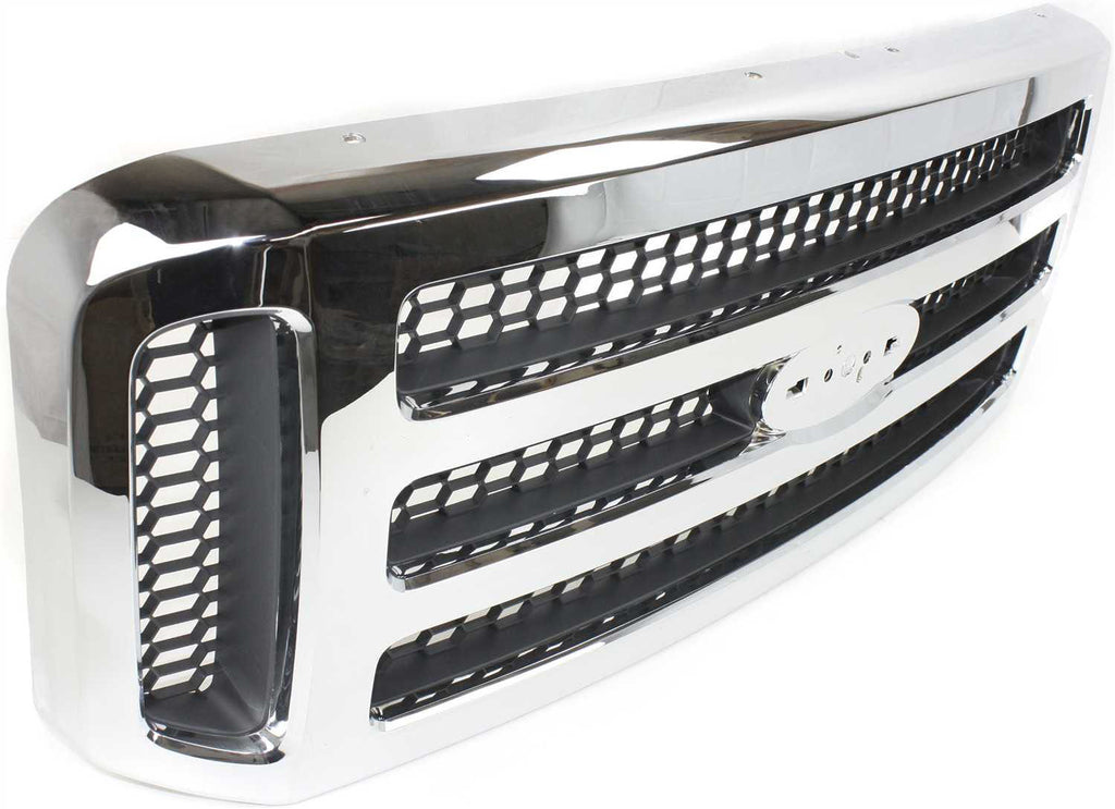 EXCURSION 05-05/F-SERIES SUPER DUTY 05-07 GRILLE, Chrome Shell/Painted Gray Insert