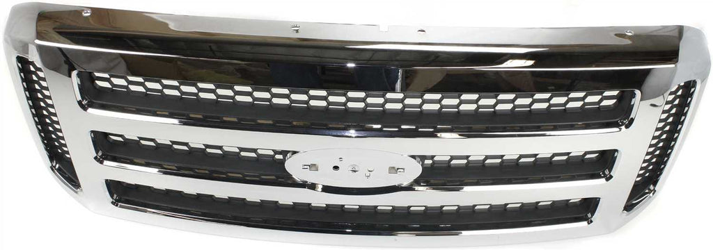 EXCURSION 05-05/F-SERIES SUPER DUTY 05-07 GRILLE, Chrome Shell/Painted Gray Insert