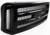 F-SERIES SUPER DUTY 05-07 GRILLE, Honeycomb Insert, Painted Black Shell and Insert, w/o Chrome Pkg