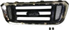 RANGER 04-05 GRILLE, Horizontal Bar Insert, Chrome Shell/Painted Black Insert, 2WD, XL/XLT/Edge/Tremor Models