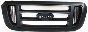 RANGER 04-05 GRILLE, Horizontal Bar Insert, Painted Black Shell and Insert, 2WD, XL/XLT/Edge/Tremor Models