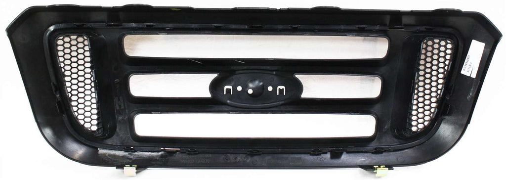 RANGER 04-05 GRILLE, Horizontal Bar Insert, Painted Black Shell and Insert, 2WD, XL/XLT/Edge/Tremor Models