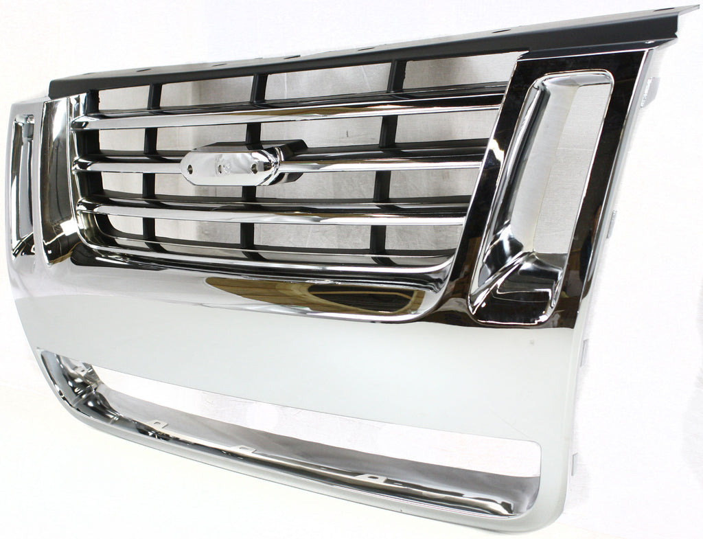 EXPLORER 06-10/EXPLORER SPORT TRAC 07-10 GRILLE, Plastic, Chrome, Eddie Bauer Model