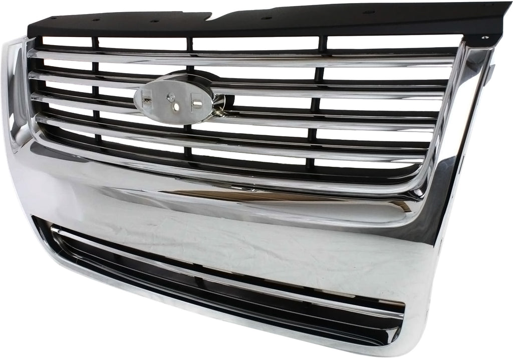 EXPLORER 06-10 GRILLE, Plastic, Chrome, Limited/XLT Models