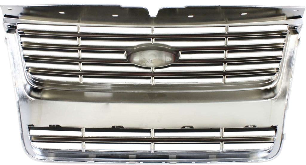 EXPLORER 06-10 GRILLE, Plastic, Chrome, Limited/XLT Models