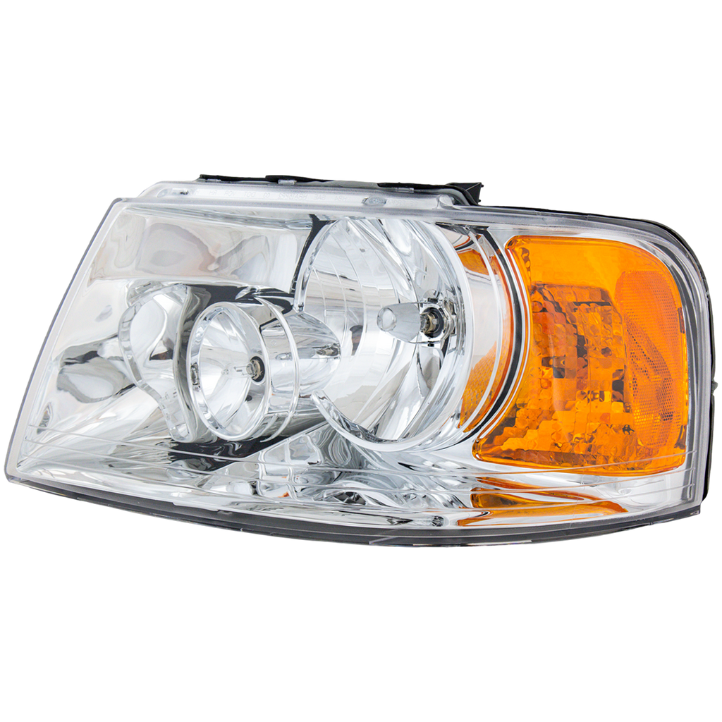 EXPEDITION 03-06 HEAD LAMP LH, Assembly, Halogen, Chrome Interior