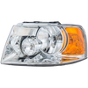 EXPEDITION 03-06 HEAD LAMP LH, Assembly, Halogen, Chrome Interior