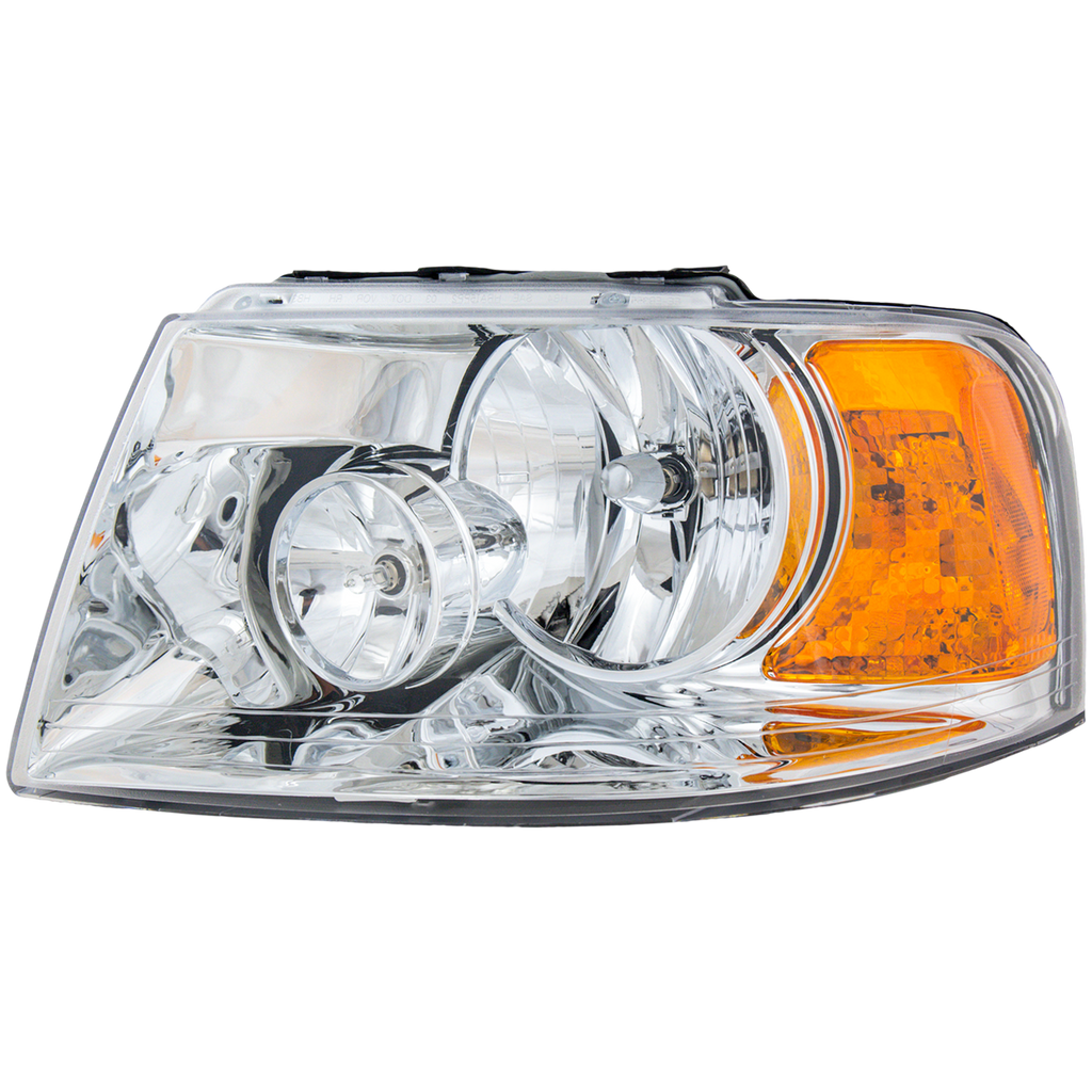 EXPEDITION 03-06 HEAD LAMP LH, Assembly, Halogen, Chrome Interior