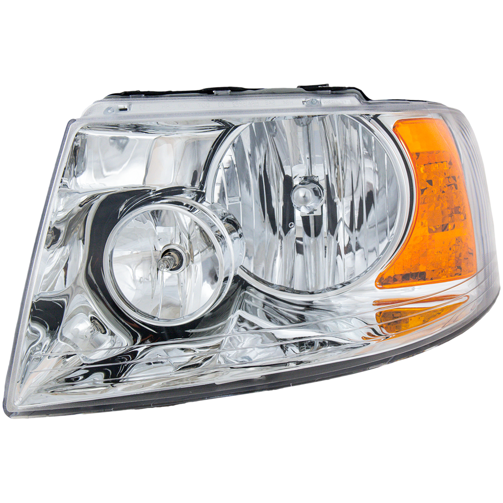 EXPEDITION 03-06 HEAD LAMP LH, Assembly, Halogen, Chrome Interior