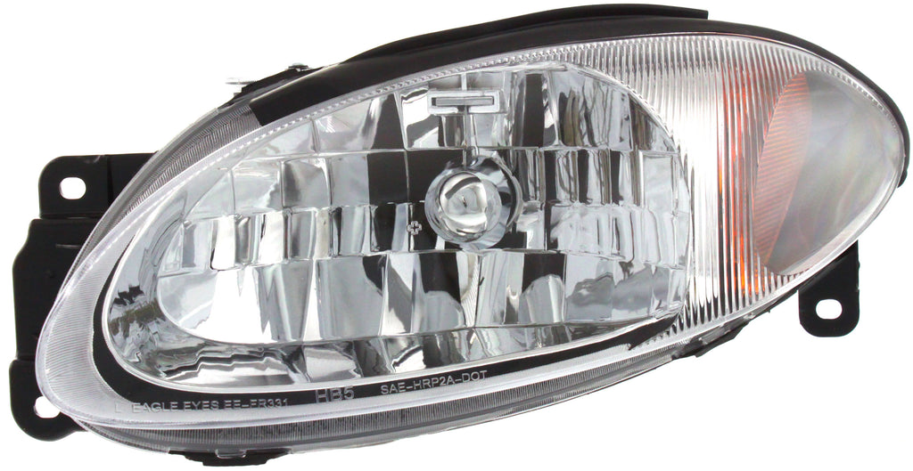 ESCORT 98-03 HEAD LAMP LH, Assembly, Halogen, Coupe