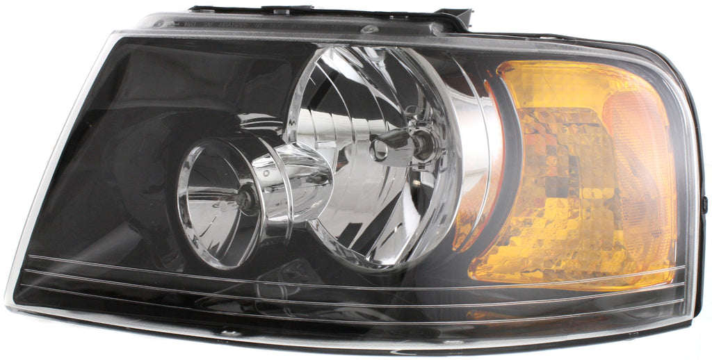 EXPEDITION 03-06 HEAD LAMP LH, Assembly, Halogen, Black Interior