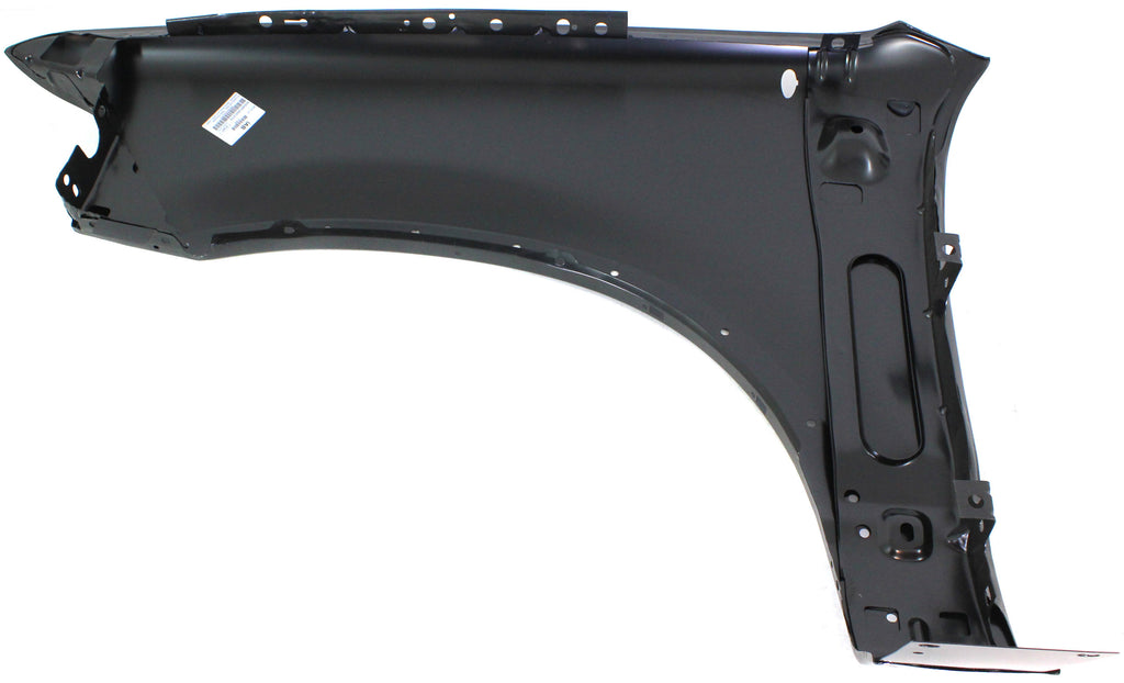 EXPLORER 02-05 FRONT FENDER RH, Primed, (Exc. Sport Model), Steel, w/ Wheel Opening Mldg Holes, w/o Sgl Lgt Hole