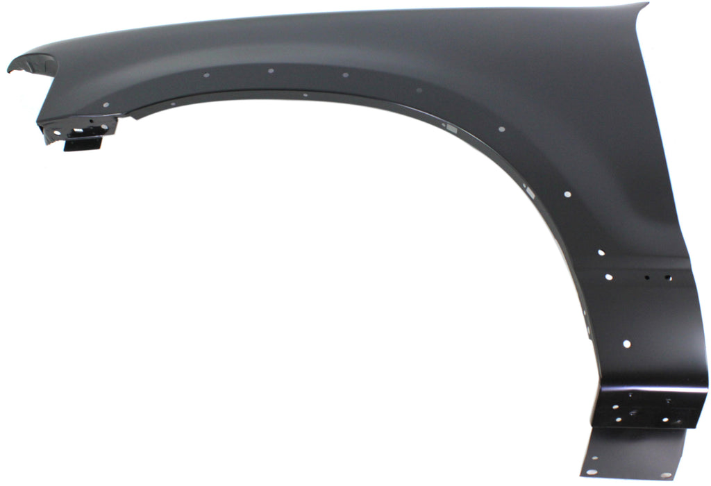 EXPLORER 02-05 FRONT FENDER LH, Primed, (Exc. Sport Model), Steel, w/ Wheel Opening Mldg Holes, w/o Sgl Lgt Hole