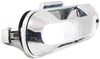EXPLORER/MOUNTAINEER 02-10 FRONT EXTERIOR DOOR HANDLE LH, All Chrome, w/ Keyhole