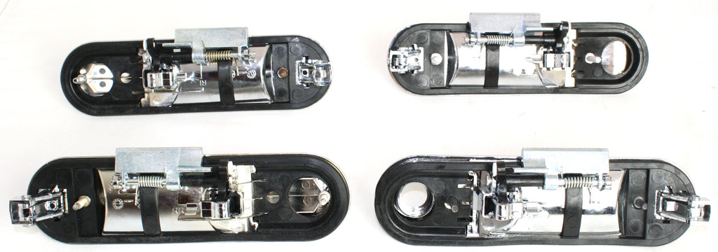 EXPLORER/MOUNTAINEER 02-10 FRONT EXTERIOR DOOR HANDLE RH=LH, All Chrome, One Set (4 PCS)(andREAR)