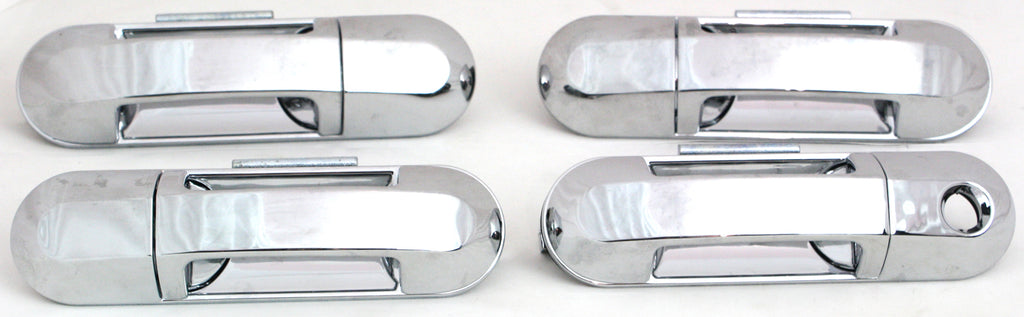 EXPLORER/MOUNTAINEER 02-10 FRONT EXTERIOR DOOR HANDLE RH=LH, All Chrome, One Set (4 PCS)(andREAR)