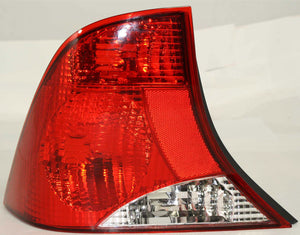 FOCUS 03-04 TAIL LAMP LH, Lens and Housing, Black Interior, 4-Door, Sedan
