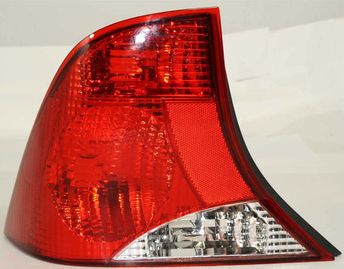 FOCUS 03-04 TAIL LAMP LH, Lens and Housing, Black Interior, 4-Door, Sedan
