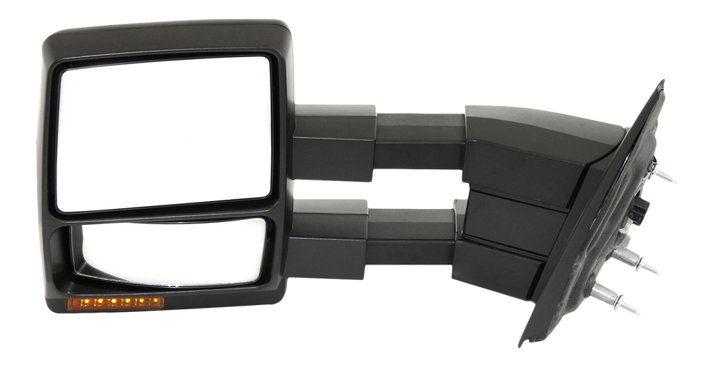 F-150 09-14 TOWING MIRROR LH, Power, Manual Folding, Heated, Textured, w/ Memory, Puddle Light, and Signal Light