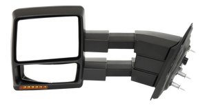 F-150 09-14 TOWING MIRROR LH, Power, Manual Folding, Heated, Textured, w/ Memory, Puddle Light, and Signal Light