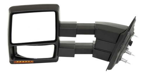 F-150 09-14 TOWING MIRROR LH, Power, Manual Folding, Heated, Textured, w/ Memory, Puddle Light, and Signal Light