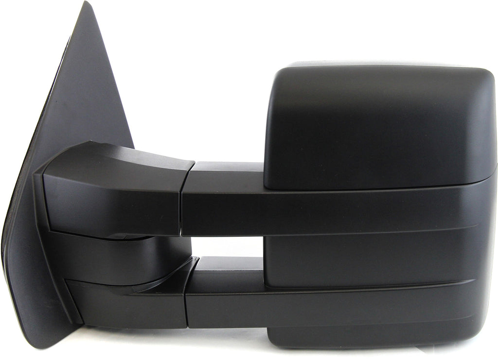 F-150 09-14 TOWING MIRROR LH, Power, Manual Folding, Heated, Textured, w/ Memory, Puddle Light, and Signal Light