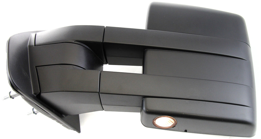F-150 09-14 TOWING MIRROR LH, Power, Manual Folding, Heated, Textured, w/ Memory, Puddle Light, and Signal Light