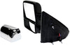 F-150 13-14 TOWING MIRROR LH, Power, Power Folding, Heated, Chrome/Paintable, 2 Caps, w/ Memory and Signal Light, (Exc. SVT Raptor Model)