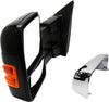F-150 13-14 TOWING MIRROR LH, Power, Power Folding, Heated, Chrome/Paintable, 2 Caps, w/ Memory and Signal Light, (Exc. SVT Raptor Model)