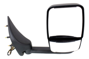 ECONOLINE VAN 02-14 TOWING MIRROR LH, Power, Manual Folding, Non-Heated, Paintable, w/o Auto-Dimming, BSD, In-housing Signal Light, and Memory