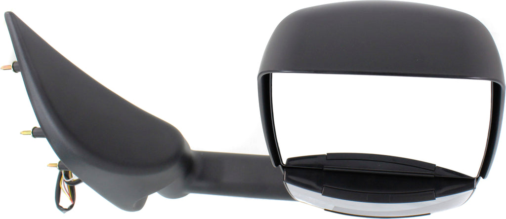 ECONOLINE VAN 02-14 TOWING MIRROR LH, Power, Manual Folding, Non-Heated, Paintable, w/o Auto-Dimming, BSD, In-housing Signal Light, and Memory