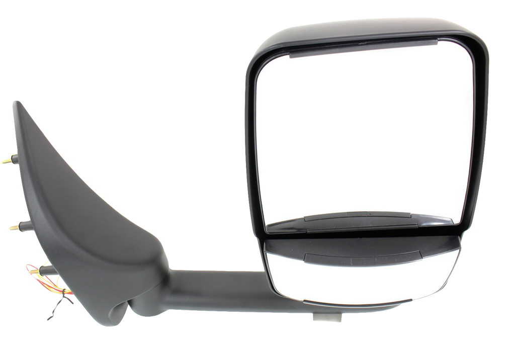 ECONOLINE VAN 02-14 TOWING MIRROR LH, Manual Adjust, Manual Folding, Non-Heated, Paintable, w/o Auto-Dimming, BSD, In-housing Signal Light, and Memory