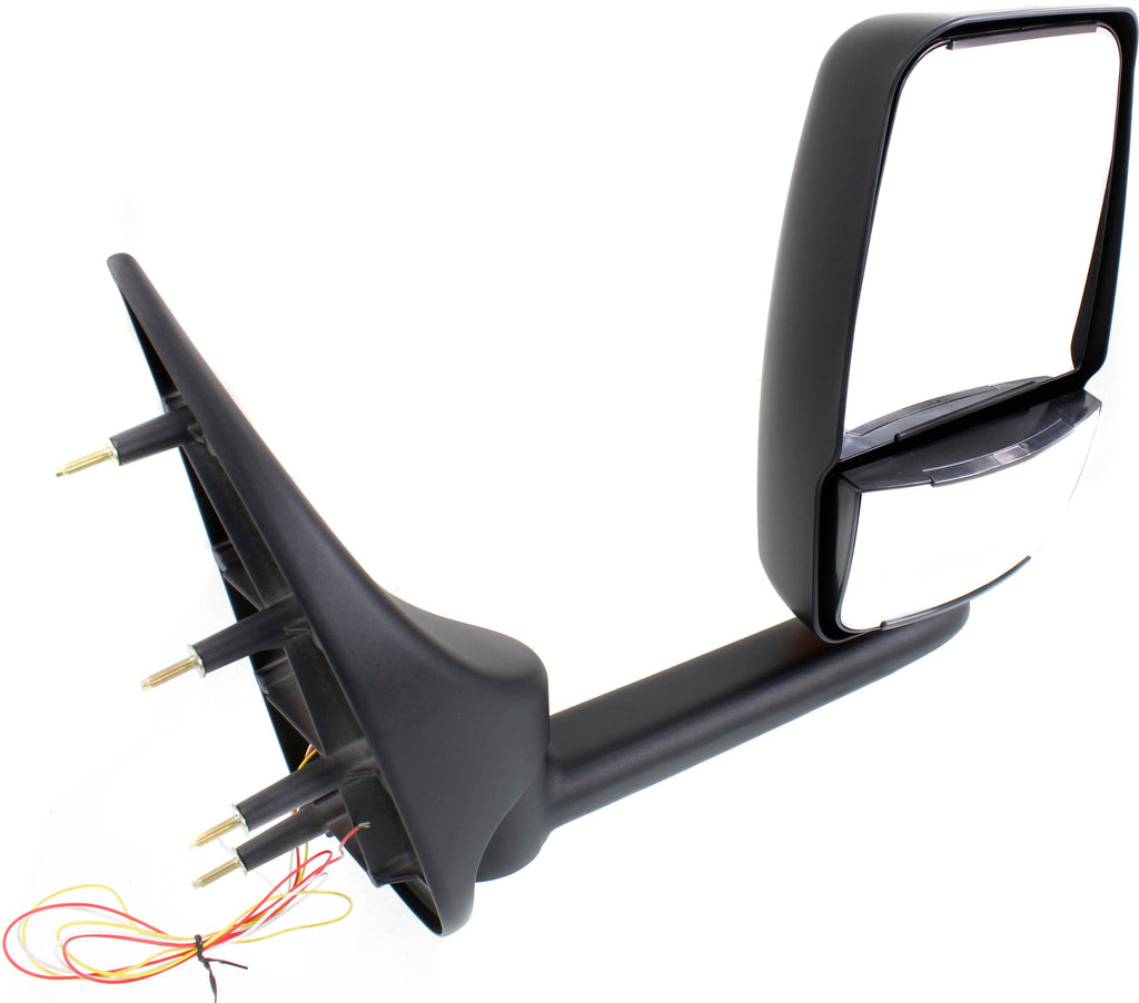 ECONOLINE VAN 02-14 TOWING MIRROR LH, Manual Adjust, Manual Folding, Non-Heated, Paintable, w/o Auto-Dimming, BSD, In-housing Signal Light, and Memory